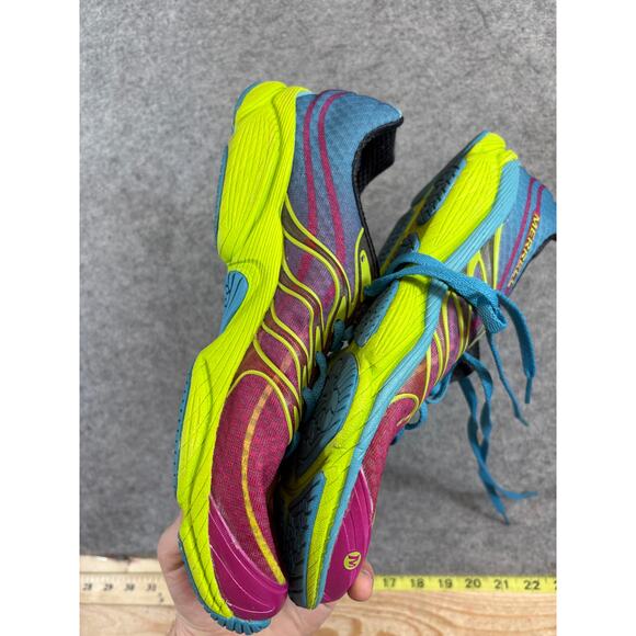 Merrell All Out Flash Sneakers Shoes Womens Size 10 Wine Lime Running Training - Picture 5 of 10